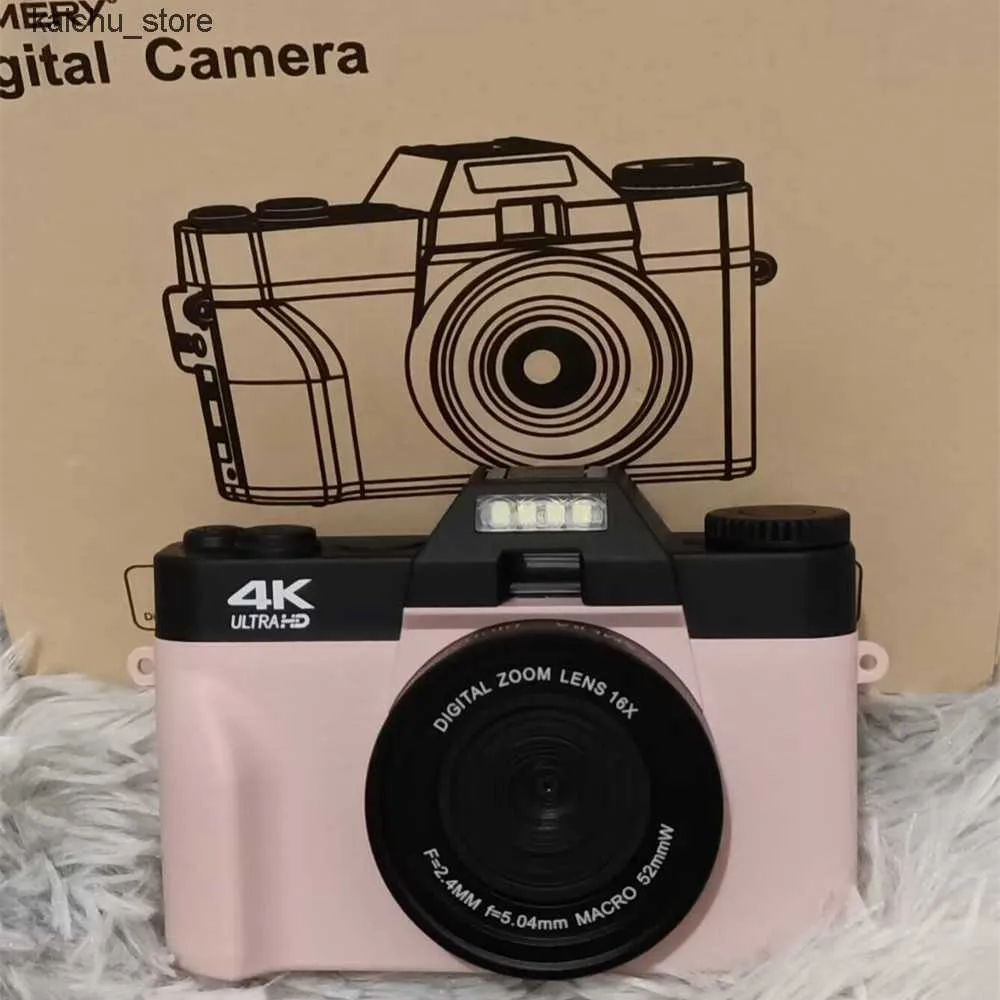 Cameras Flip Screen Digital Photo 56MP 4K Photography Camcorder Vlog Selfie Video Camera Youtube Livestream Wide Angle Macro Lens J241213