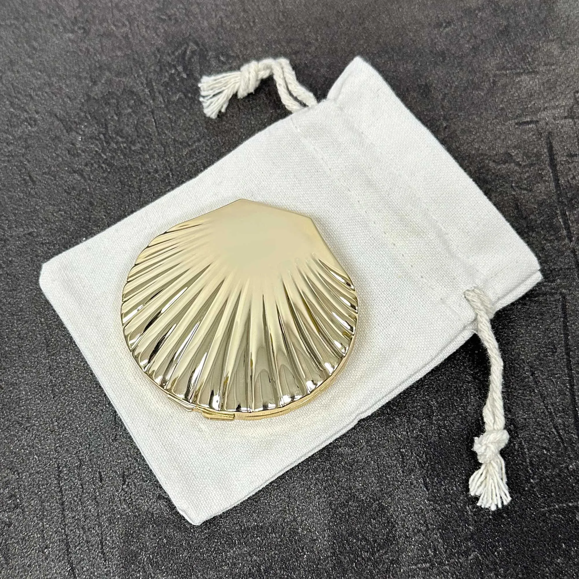 Shell Compact Mirrior Shell Shaped Folding Makeup Mirror Double Sided,... From Taiho_shop1 ...