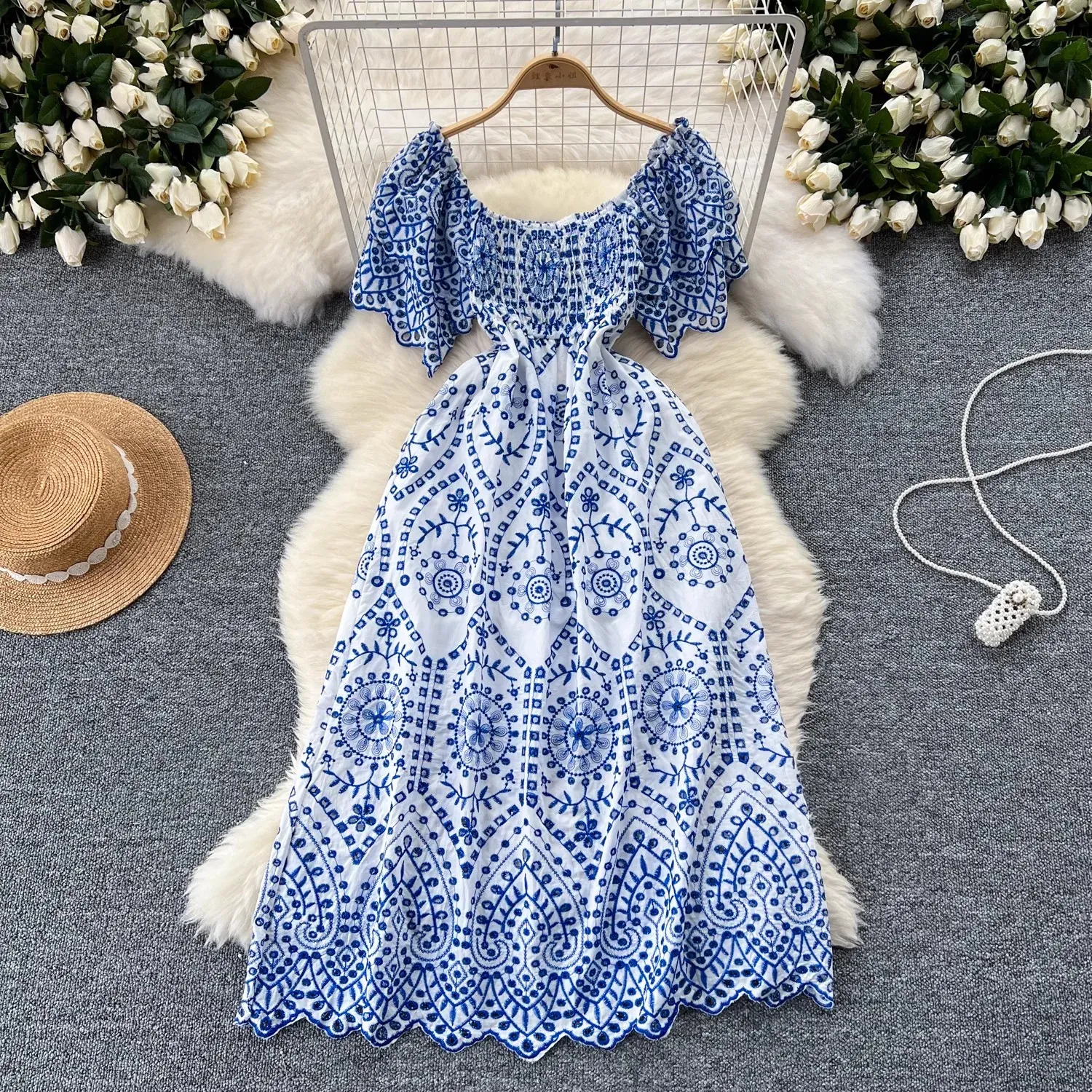 white christmas dresses Summer Cotton Dress- Jana White – Inca Heritage NYC