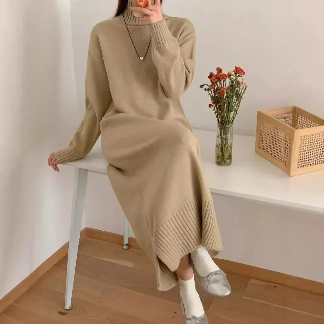 long knit white dress Sandrine Off Shoulder Knit Maxi Dress - White main image 0