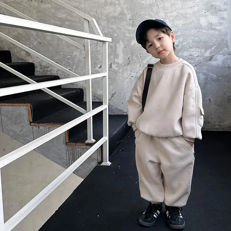 SOLY HUX Toddler Boy's 2 Piece Outfits - Letter Graphic Long Sleeve Hoodie And Sweatpants Set
