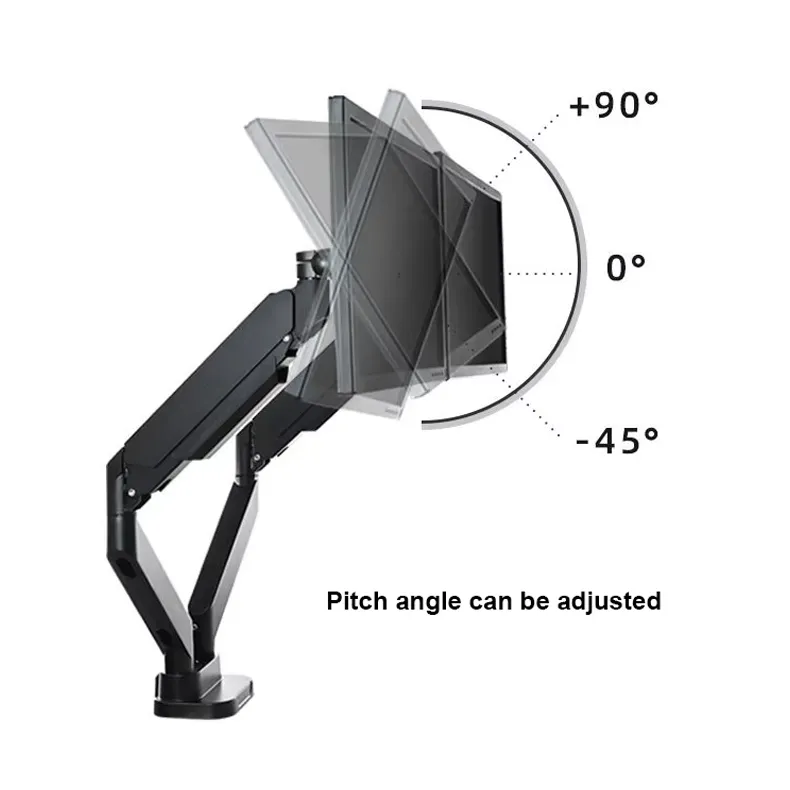 Monitor Dual Arm Stand Adjustable Swivel Robotic Cantilever Mount With ...
