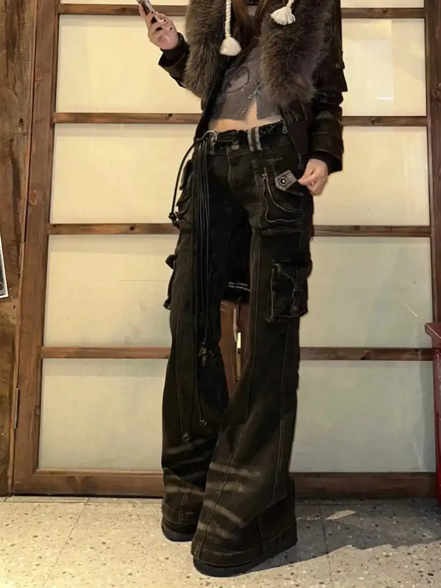 Korean Fashion Chic Witchery Jeans For Women Grunge Japanese