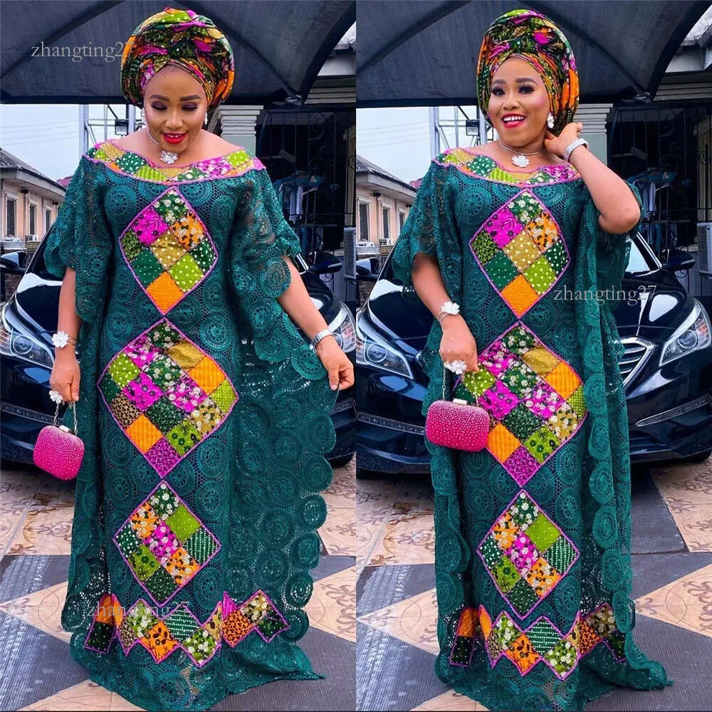 Plus Size African Lace Dashiki Boubou green maxi dress - Elegant Ethnic Clothing for Women, Perfect for Weddings and Parties - Traditional Turkish Plus Size African Lace Dashiki Boubou green maxi dress - Elegant Ethnic Clothing for Women, Perfect for Weddings and Parties - Traditional Turkish
