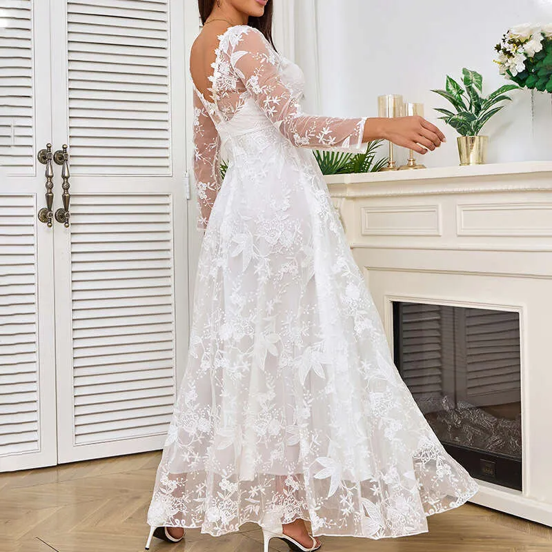 chinese dress ladies BABARONI Sweetheart Neckline Sleeveless Lace A-Line Wedding Dress White, White / US0