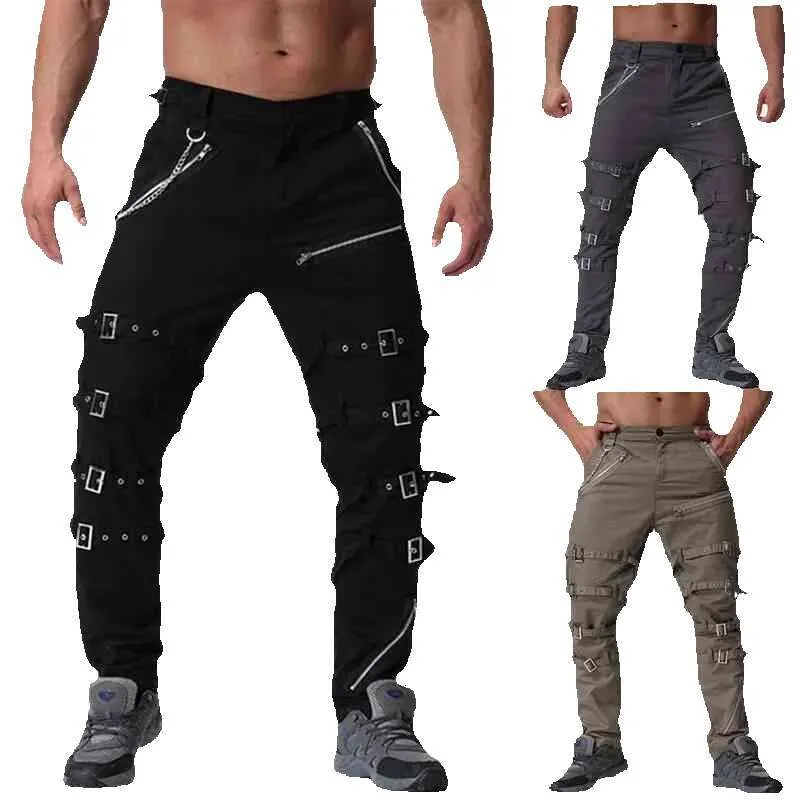Pantaloni Jogging Gotici Uomo - Stile Steampunk Vittoriano, Con Tasche, Per Cosplay E Tempo Libero