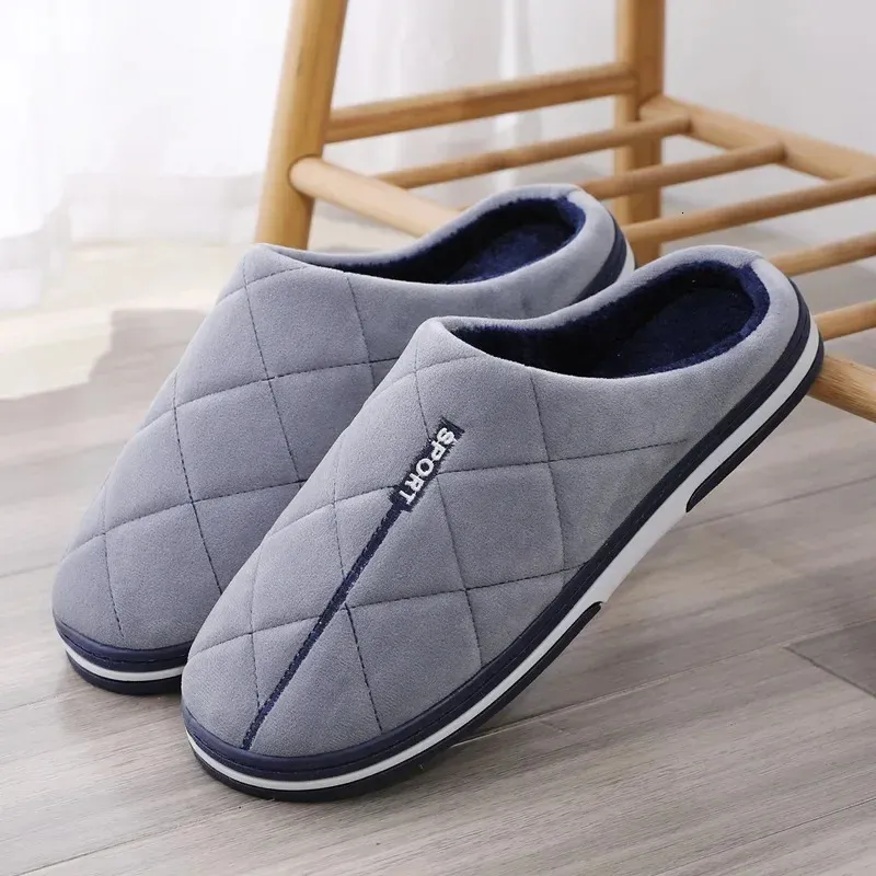 Save Big on Bulk Mens Large Slippers Big House Slippers For Men, Size 13  Extra Large Winter Cotton Home Shoes For Men Warm, Comfortable, And