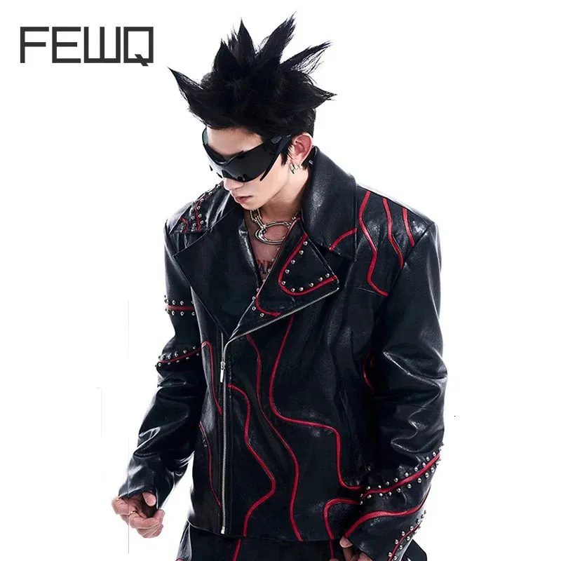 Black Rivet Leather Jacket Mens Style Cotton Jacket: From