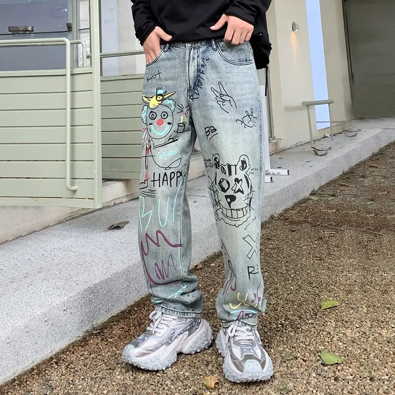 パンツ personsoul 23fw Graffiti Jeans Personsoul Graffiti Contour Jeans - personsoul