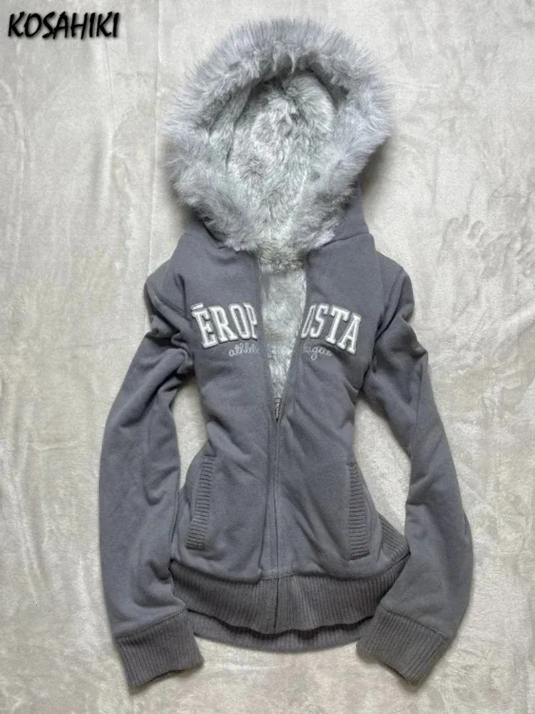 Fluffy Patchwork Grunge Hoodie for Women | Y2K Retro Streetwear | Zipper Hoodie with Letter Print | Casual & Cozy 2024 Fluffy Patchwork Grunge Hoodie for Women | Y2K Retro Streetwear | Zipper Hoodie with Letter Print | Casual & Cozy 2024