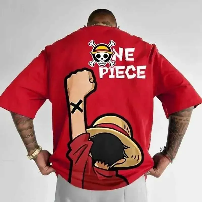 T-shirt One Piece Homme - Zoro Roronoa & Luffy - Manga - Blanc Taille M - Haiiro