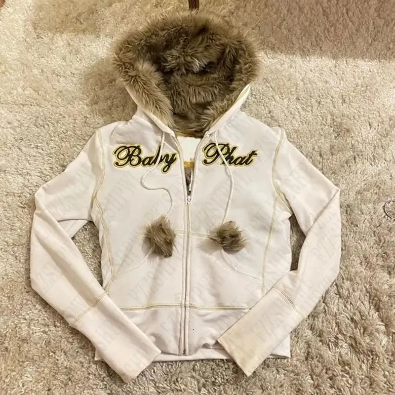 パーカー・フーディ Luxury Street Wear vintage fur hoodie emo unisexual 51HbiKCbPKL._UY1000_.jpg
