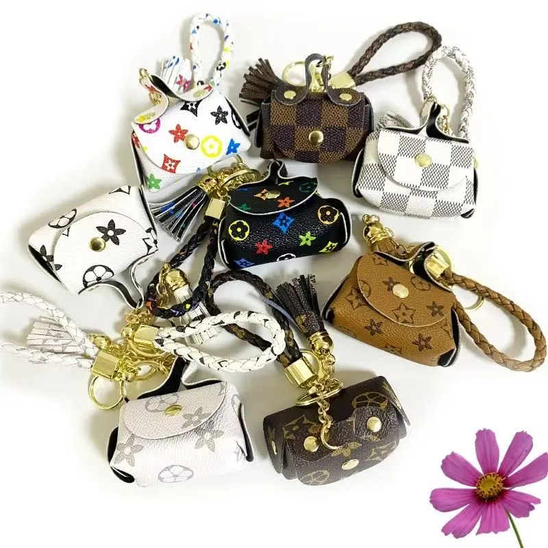 Versatile Keychain Luxury Floral Letter Mini Bag Keychain Designer ... From Designer20233 ...