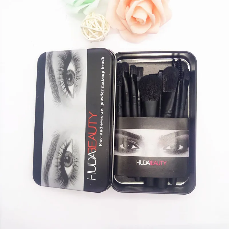 Huda Luxury Cheap Makeup Brush Set Set With Iron... 