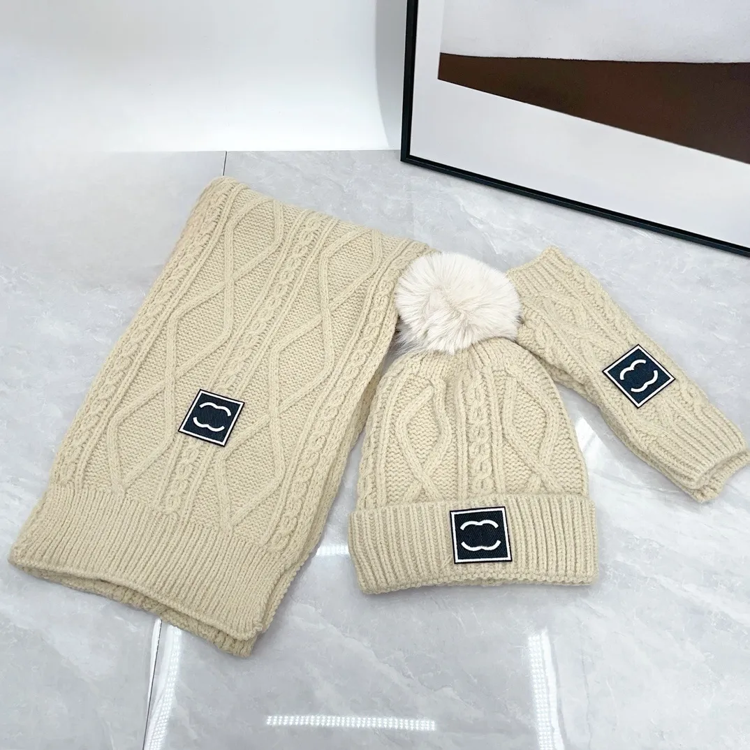 Knit Beanie Ugg Hat And Scarf Set Mens Cute Gift Set For Woman And