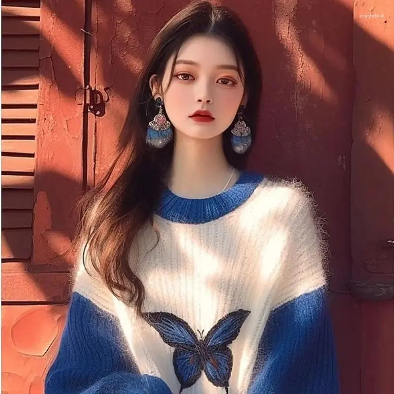 ニット・セーター IONSEOUL Pink Butterfly Sweater Knit S599657957bd3431590824fc41398b
