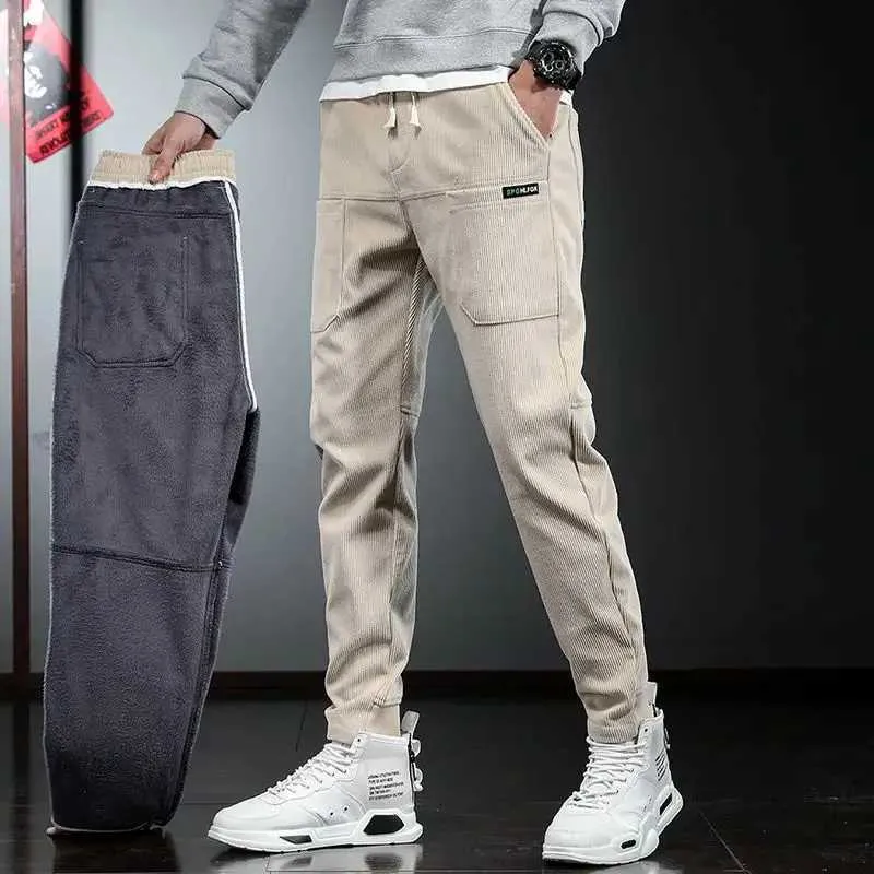 Harajuku Print Mens Korean Trousers Wide And Fashionable
