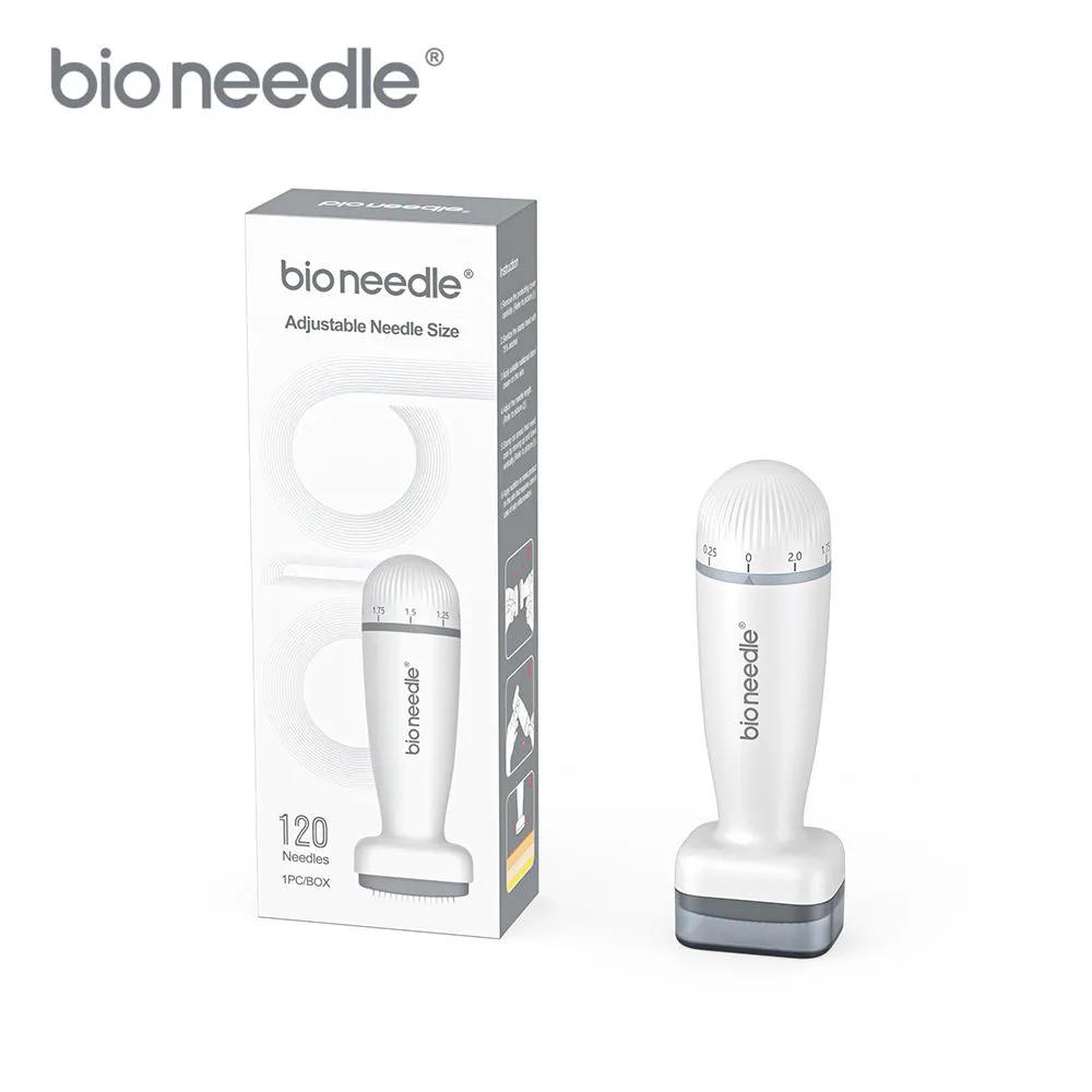 Derma Stamp 120 Pin Needles Adjustable Bioneedle Skin Care Micro Needle ...