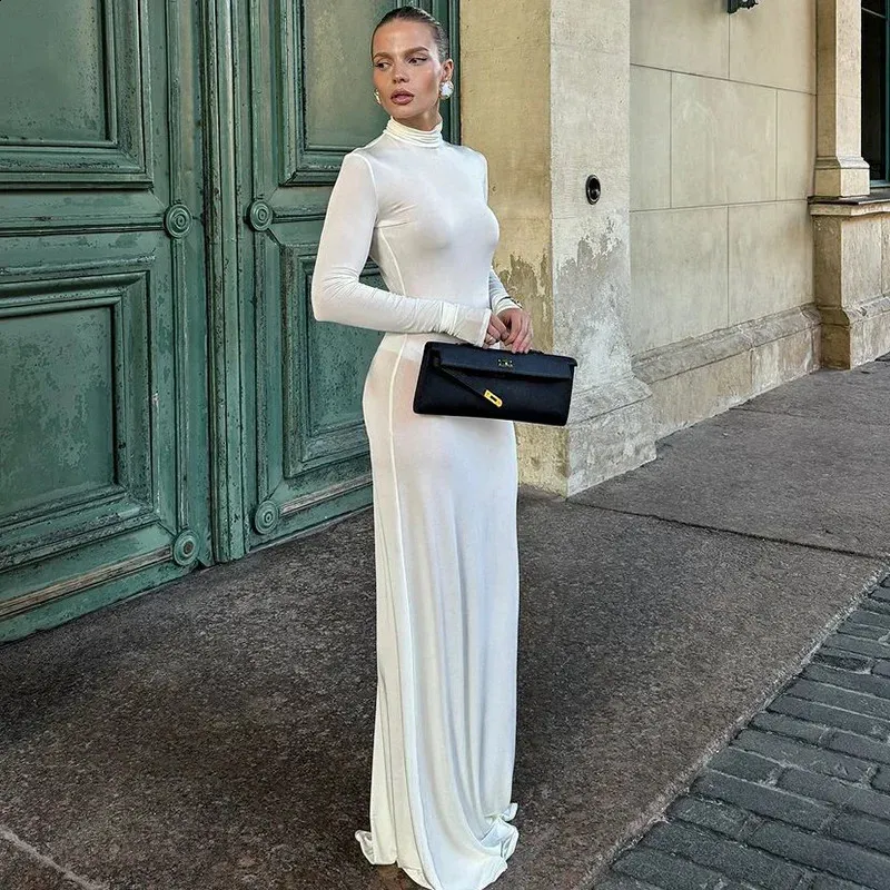 Long White Turtleneck Maxi Dress with Short Sleeve Pullover Chiffon Fabric Floor-Length for Autumn from Dhgate Basic & Casual Dresses - price 37.44 Long White Turtleneck Maxi Dress with Short Sleeve Pullover Chiffon Fabric Floor-Length for Autumn from Dhgate Basic & Casual Dresses - price 37.44