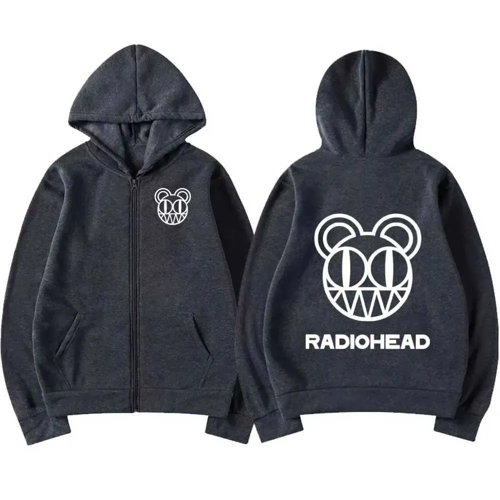 Rock Band Radiohead Zipper Worldwide Zip Hoodie For Men Rock Band Radiohead Zipper Worldwide Zip Hoodie For Men