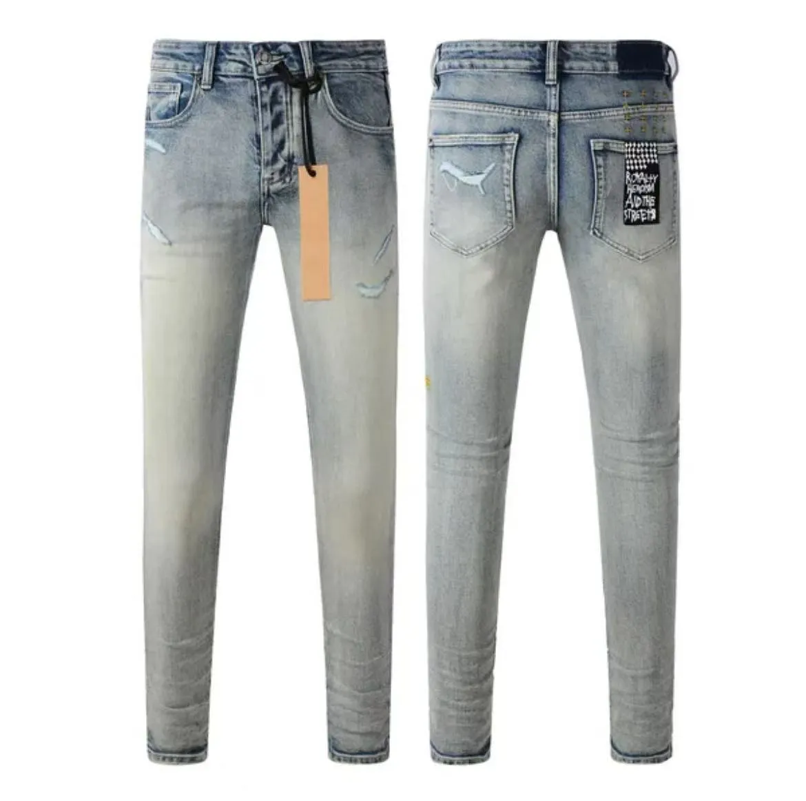 Ksubi Jeans Denim Pants Wide Leg Long Length Midweight Coated