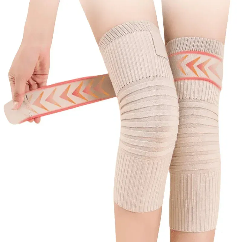 Knee Warmers Thermal Cashmere Leg Warmer Warm High Boot Knee Braces Leg - View #8