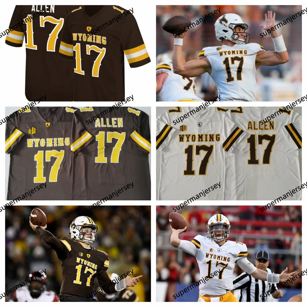 Wyoming Cowboys College Football Jersey Josh Allen Replica