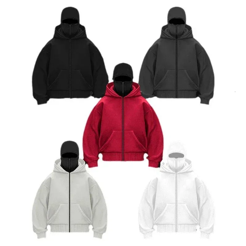 Mens Anon Mfi Hoodie Solid Color Ninja Pullover Sweatshirt