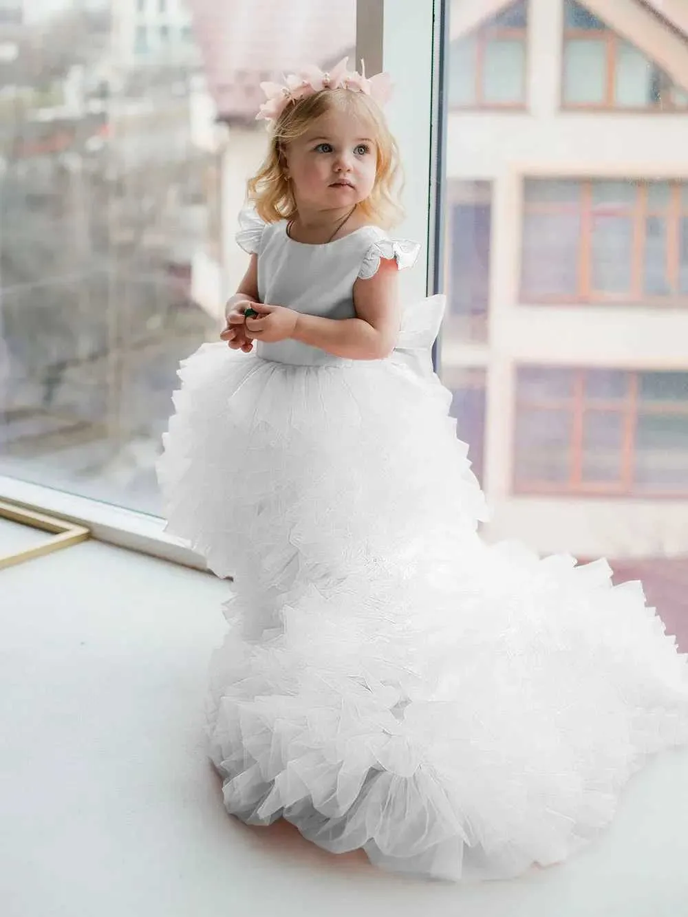 princess polly baby blue dress Children's Tiered Satin Pageant Dress with Open Back and Bow for Toddlers  and Kids Winter Party Gown from Dhgate Girl's Dresses