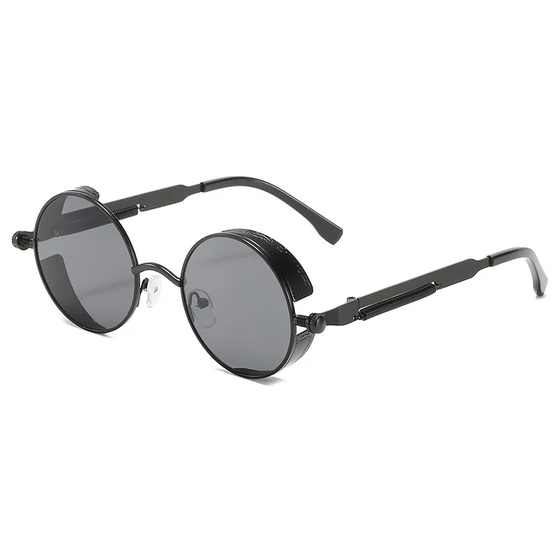 Fashion Steampunk Round Sunglasses Retro Designer... From  display picture 2