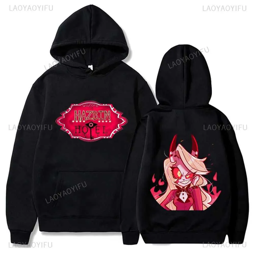 Felpa Con Cappuccio Hazbin Hotel Stampa 3D Anime – Casuale, Unisex, Con Tasca - 5