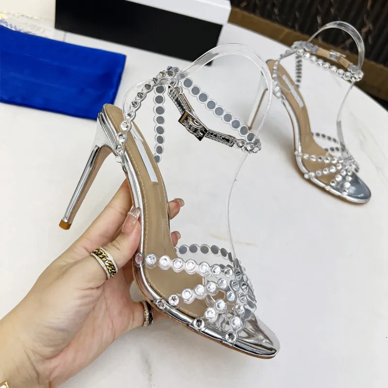 Bulk Luxury Designer Rhinestone Stiletto Beaded Sandals With Bulk Luxury Designer Rhinestone Stiletto Beaded Sandals With