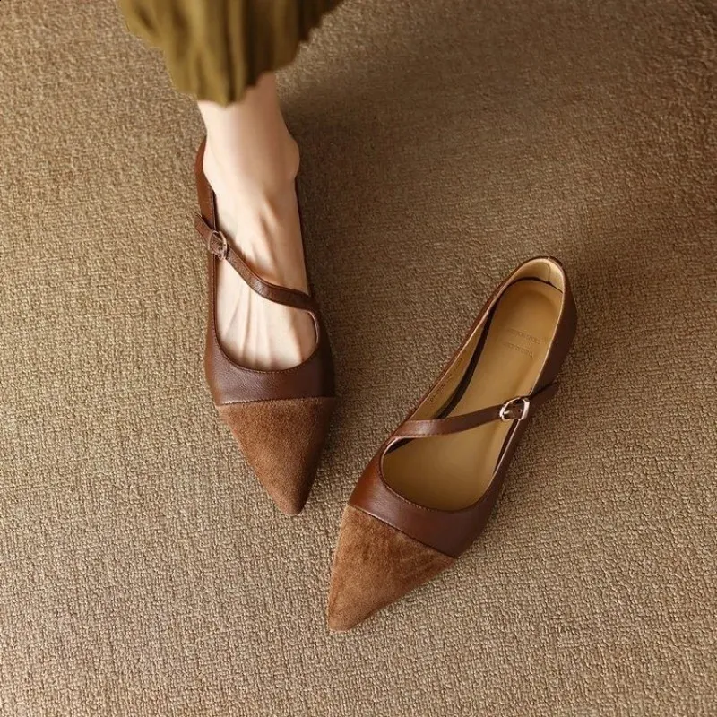 靴 OBLIQUE TOE FLAT SHOES OBLIQUE TOE FLAT SHOES