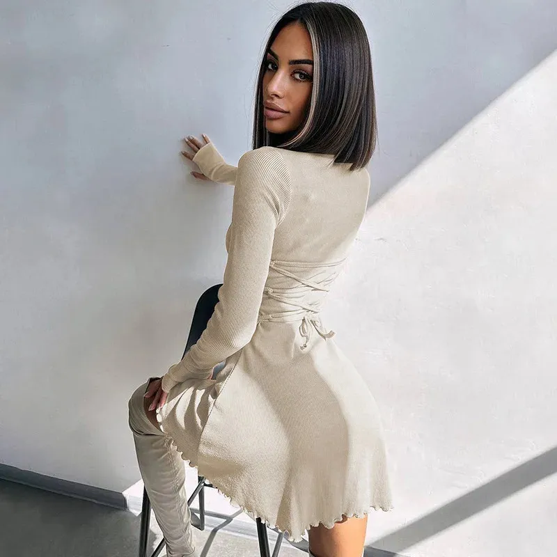 Winter Mini Dresses: Womens Casual Knitted Dress,... From Mu02, $15.65 |  DHgate.Com