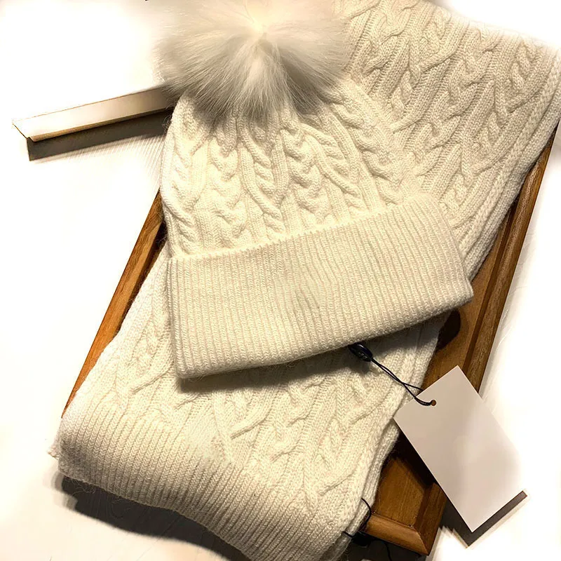 Fashion Wool Trend Hat Scarf Set Top Sacoche Hats Men And Women