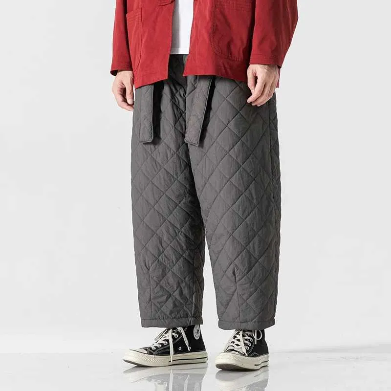 Pantalones De Algodón De Algodón Gruesos Para Hombres: Cálidos E