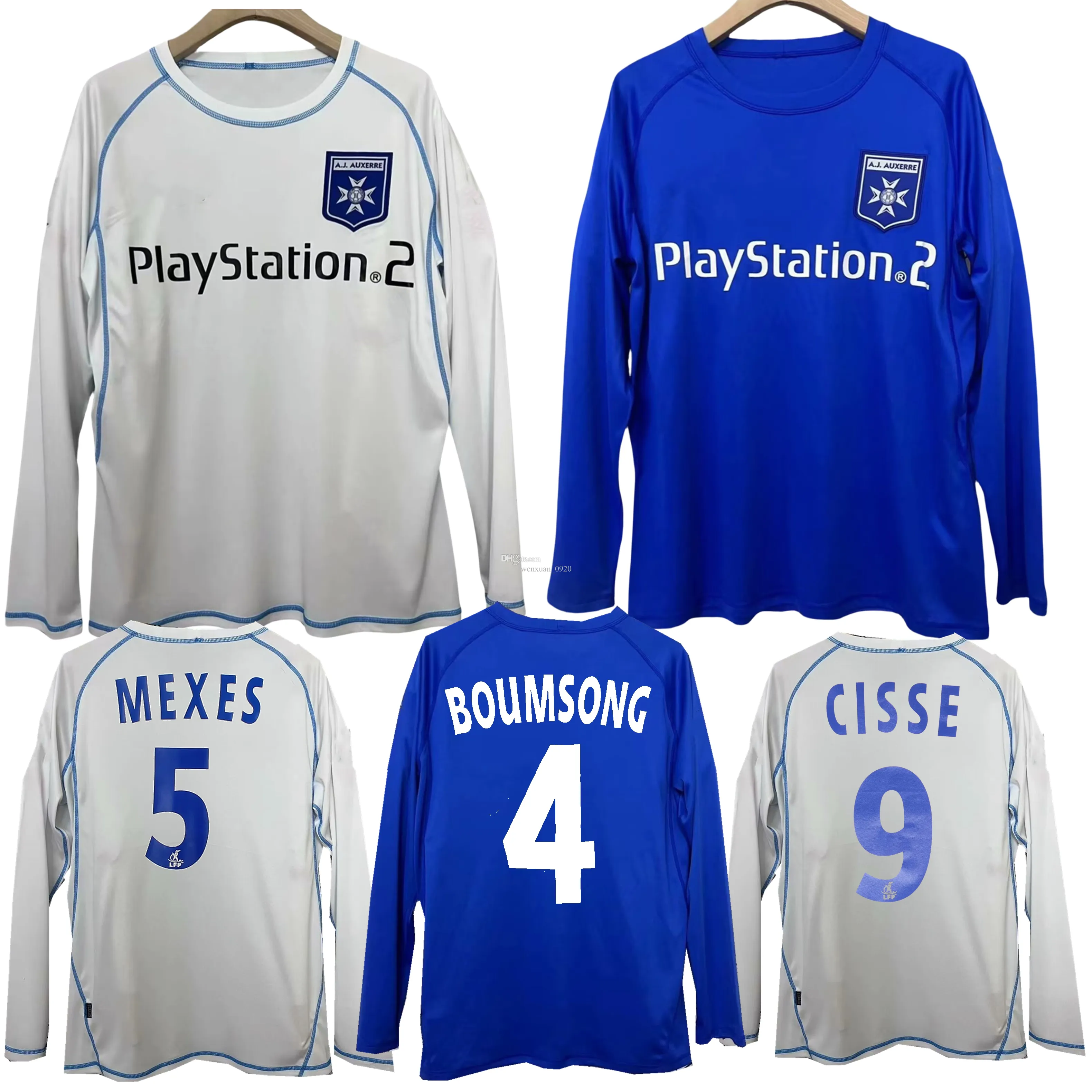AJ Auxerre Retro Soccer Jerseys 2003 2004 Classic From