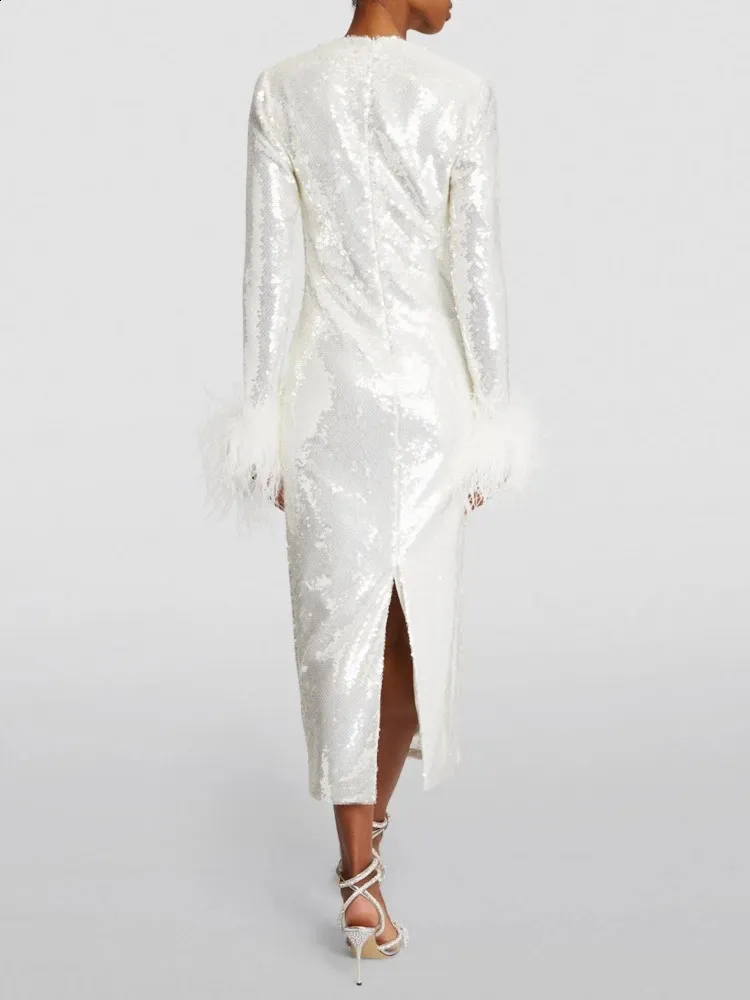 White Sequin Evening Dress Floor-Length Chiffon Short Sleeve Zipper Closure  from Dhgate Urban Sexy Dresses - price 117.54