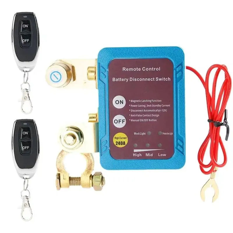 Remote Cut Off Switch Automatic Power Shut Off Cut Off Switch Remote Control 12V 240A Kill ...