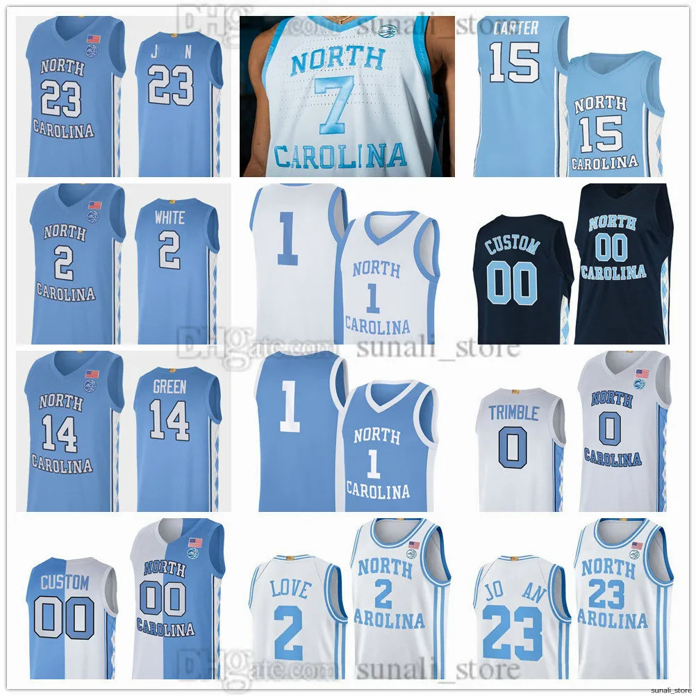 College Basketball Jersey 2025 North Carolina Team Roster Fan