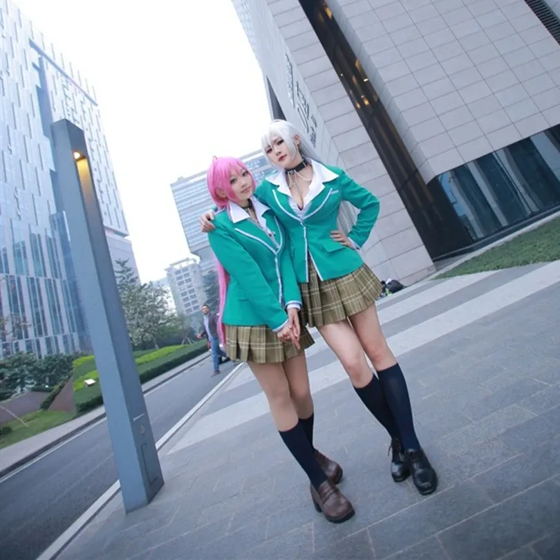 Rosario Vampire Moka Akashiya lucy cyberpunk cosplay for Halloween, Christmas, Carnival, and New Year Parties Rosario Vampire Moka Akashiya lucy cyberpunk cosplay for Halloween, Christmas, Carnival, and New Year Parties