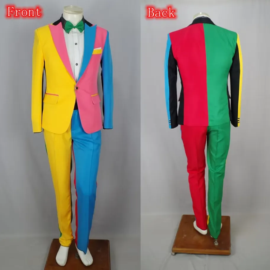 disfraz trajes coloridos para hombres