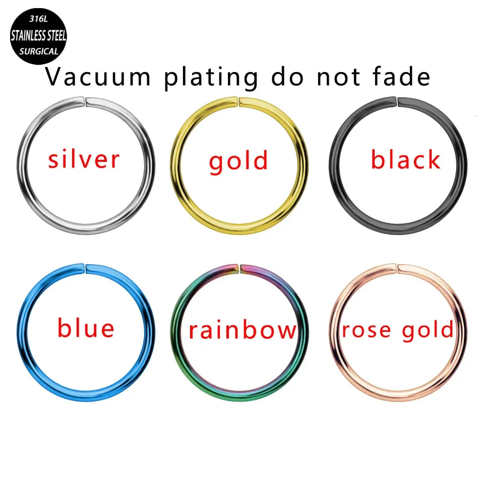 Silver Surgical Steel Nose Ring | Shop Now – Cherry Body Jewellery