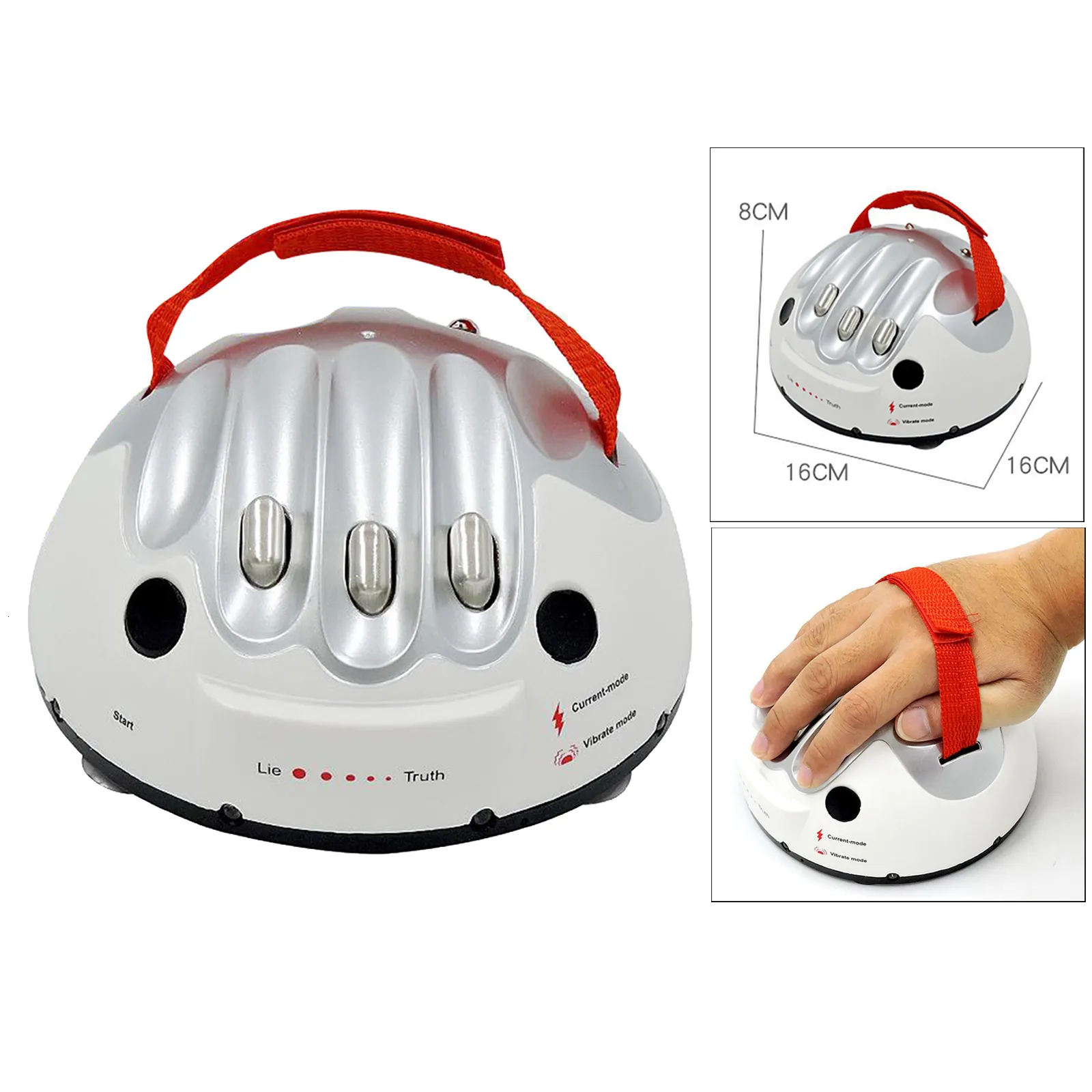 Polygraph Machine Toy Polygraph Test Tricky Funny Adjustable Adult Micro Lie Detector Party ...