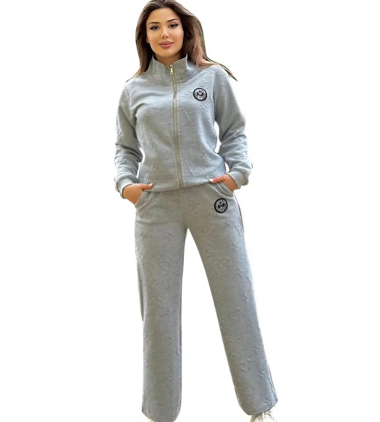 NEW Womens Tracksuits Top Pants Set Casual Fashion Luxury Brand - Main Image