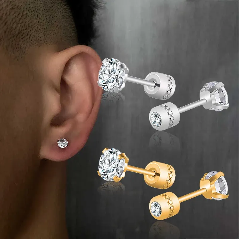 NEWITIN 15 Pairs Magnetic Stud Earrings Stainless Steel Magnet Earrings Clip on Earrings Non
