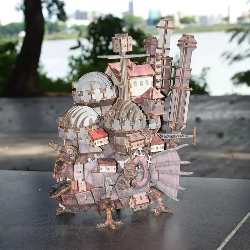 3D DIY Wooden Puzzle Castle Exquisite Mechanical Magic Mobile