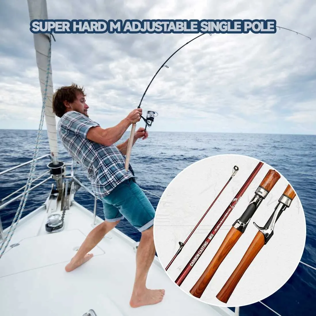 Fiberglass Fishing Rods Lightweight Fishing Equipment... 