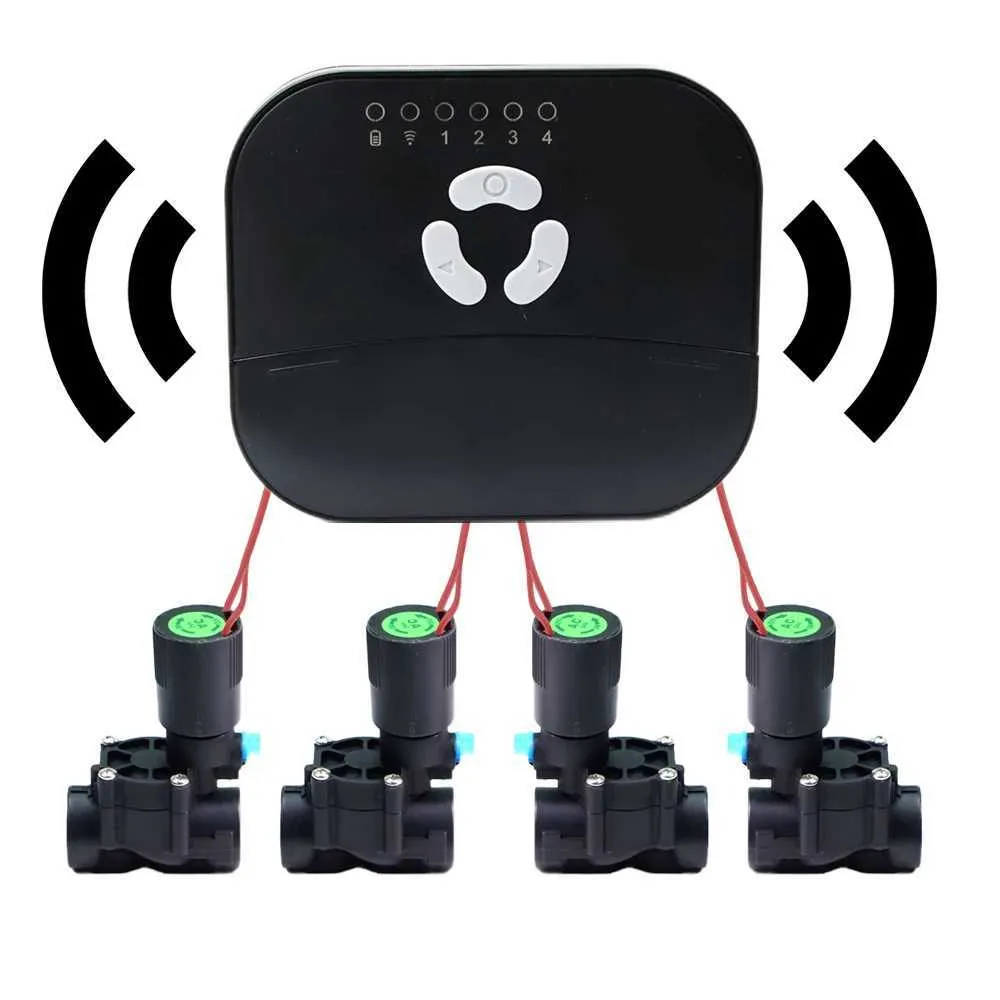 Smart Garden Watering Timer with 4 Zone WiFi Control & Solenoid Valve ...
