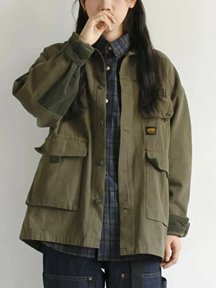 Save Big on Bulk Army Green Denim Jacket Army Green Denim Jacket: Women's  Spring Casual Jean Coat, Military Style Work Clothes, Japanese Street